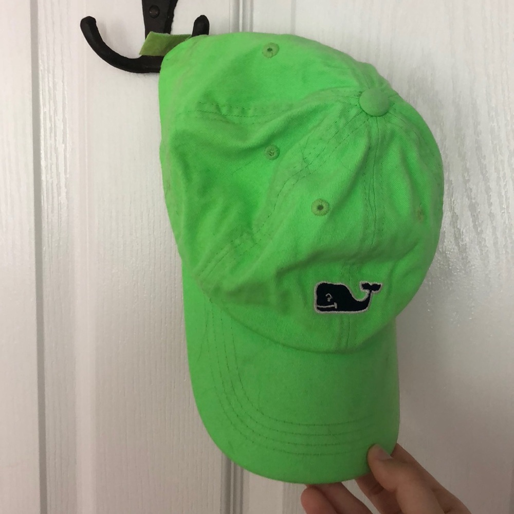 Vineyard Vines neon green baseball hat